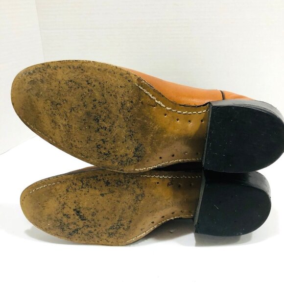 Acme Circle A Mens 9.5D Western Leather Boots USA Cowboy Ringo Tooled Ranch‎ main image 4